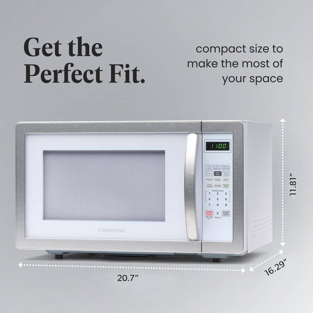 Platinum White 1.1 cu. ft. Touch Control Microwave Oven