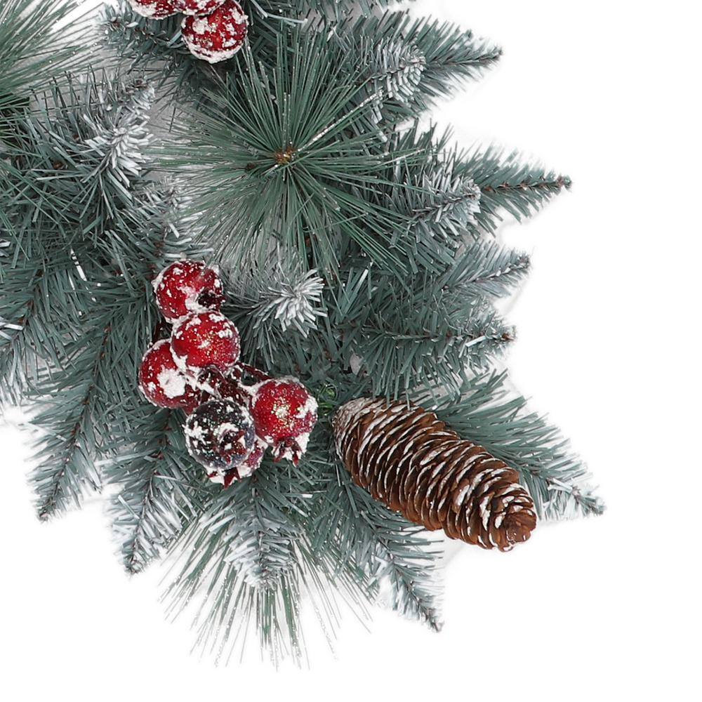 Green Pine Cone and Berry Artificial Christmas Garland