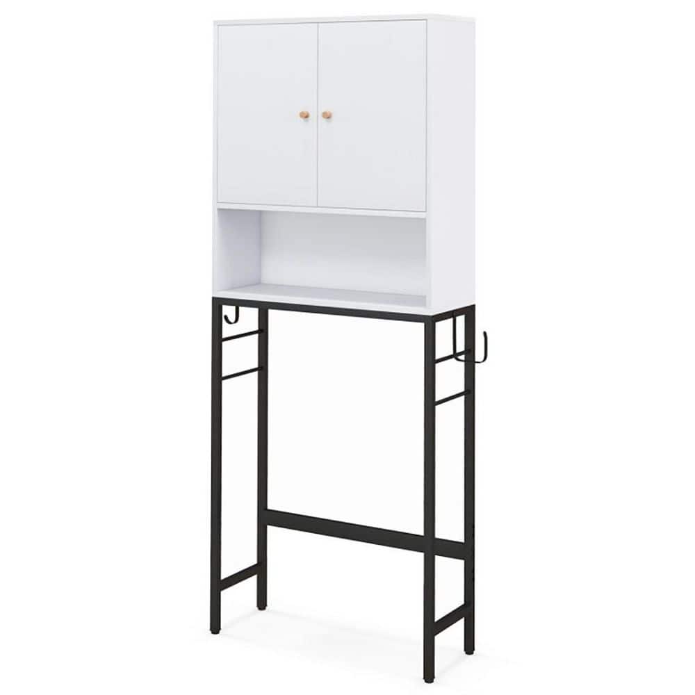 25 in. W x 65 in. H x 9 in. D White Over The Toilet Storage with Doors and Adjustable Shelves price history on PriceWatchPro