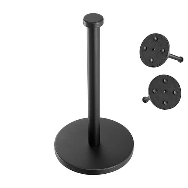 Stainless Steel Paper Towel Holder, Countertop Stand with Weighted Base, Suction Cups, Non-slip for Kitchen, Bathroom