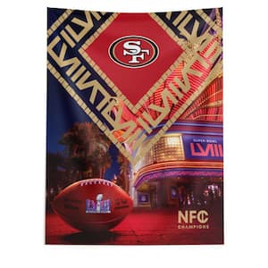 NFL 49ERS SB58 Arrival Participant Printed Multi-Color Wall Hanging