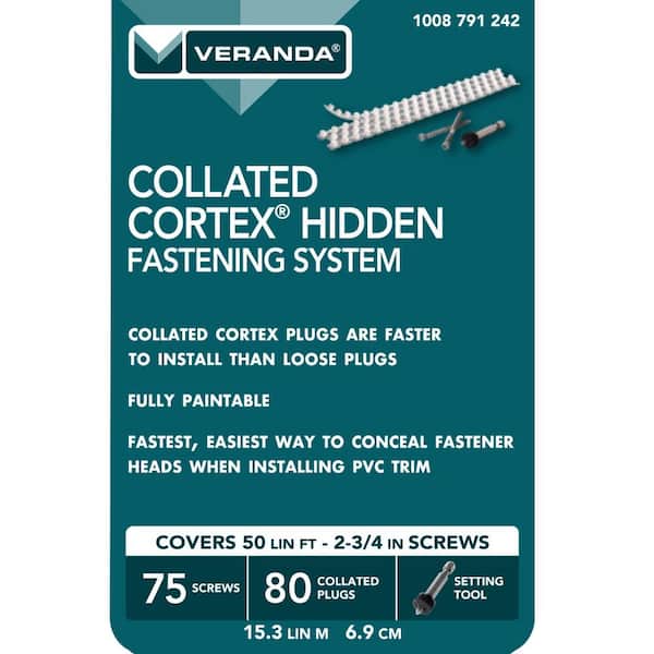 Cortex Hidden Fasteners FastenMaster Collated Cortex Hidden Fastening System for Veranda Trim ...
