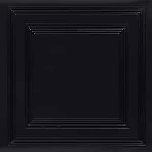 Economy Black Glossy 2 ft. x 2 ft. PVC Lay-in Ceiling Tile (200 sq. ft./case)