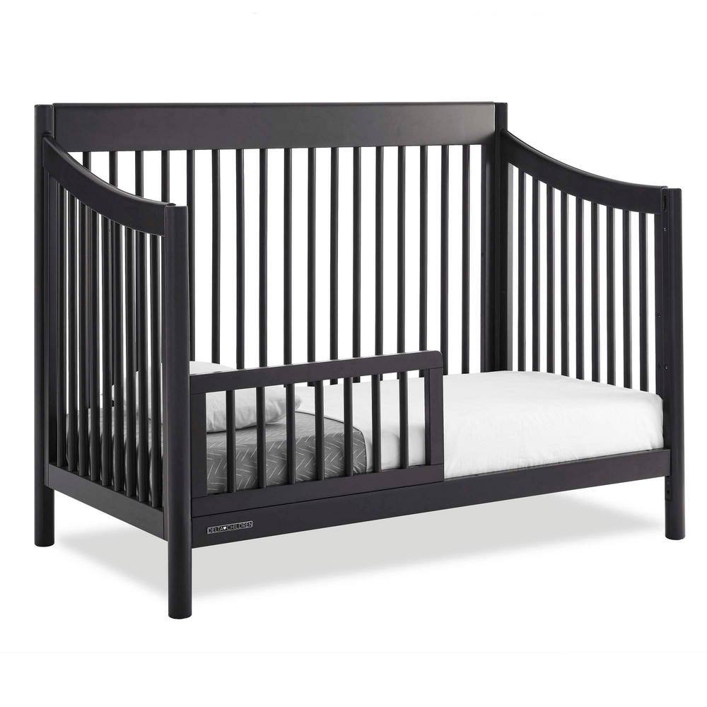 Midnight Grey 6-in-1 Convertible Crib with Modern Spindles