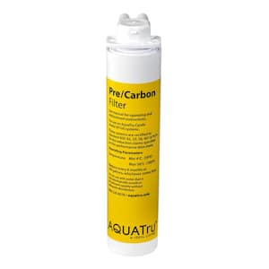 Carafe AT100 2-Stage Pre/Carbon Filter, Reduces Sand, Silt, Sediment, Rust and Particles, Carbon Reduces Chlorine