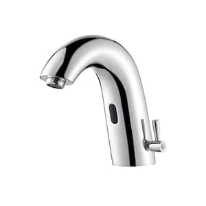Jumilla Battery/AC Powered Commercial Touchless Single Hole Bathroom Faucet in Polished Chrome