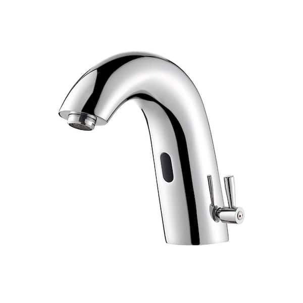 ROSWELL Jumilla Battery/AC Powered Commercial Touchless Single Hole Bathroom Faucet in Polished Chrome