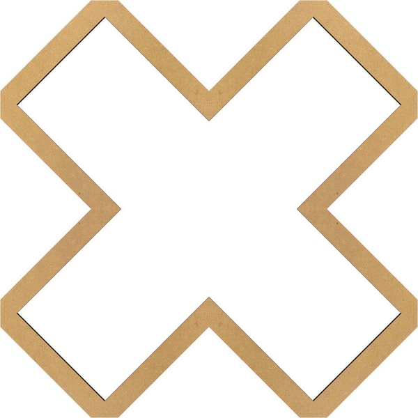 Ekena Millwork Large Fowler Fretwork 3/8 in. x 5-1/8 ft. x 5 ft. Brown Wood Decorative Wall Paneling 1-Pack