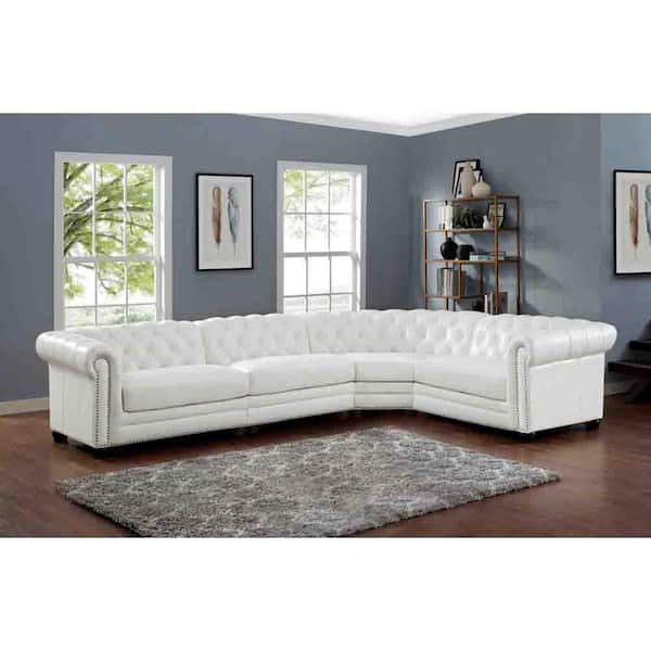 L Shaped Chesterfield Sectional Sofa