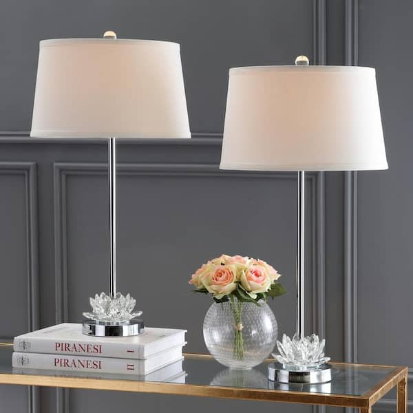 Safavieh Lilly 24 5 In Clear Crystal, Safavieh Table Lamps Set Of 2