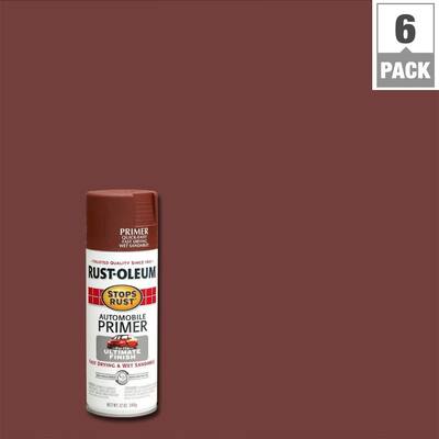 12 oz. Flat Red Automotive Primer Spray (6-Pack)