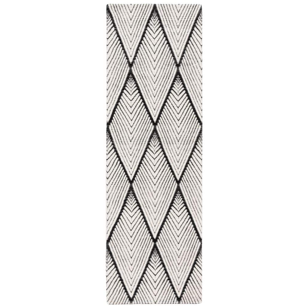 Marbella 3 ft. x 8 ft. Black/Ivory Diamond Chevron Runner Rug price history on PriceWatchPro