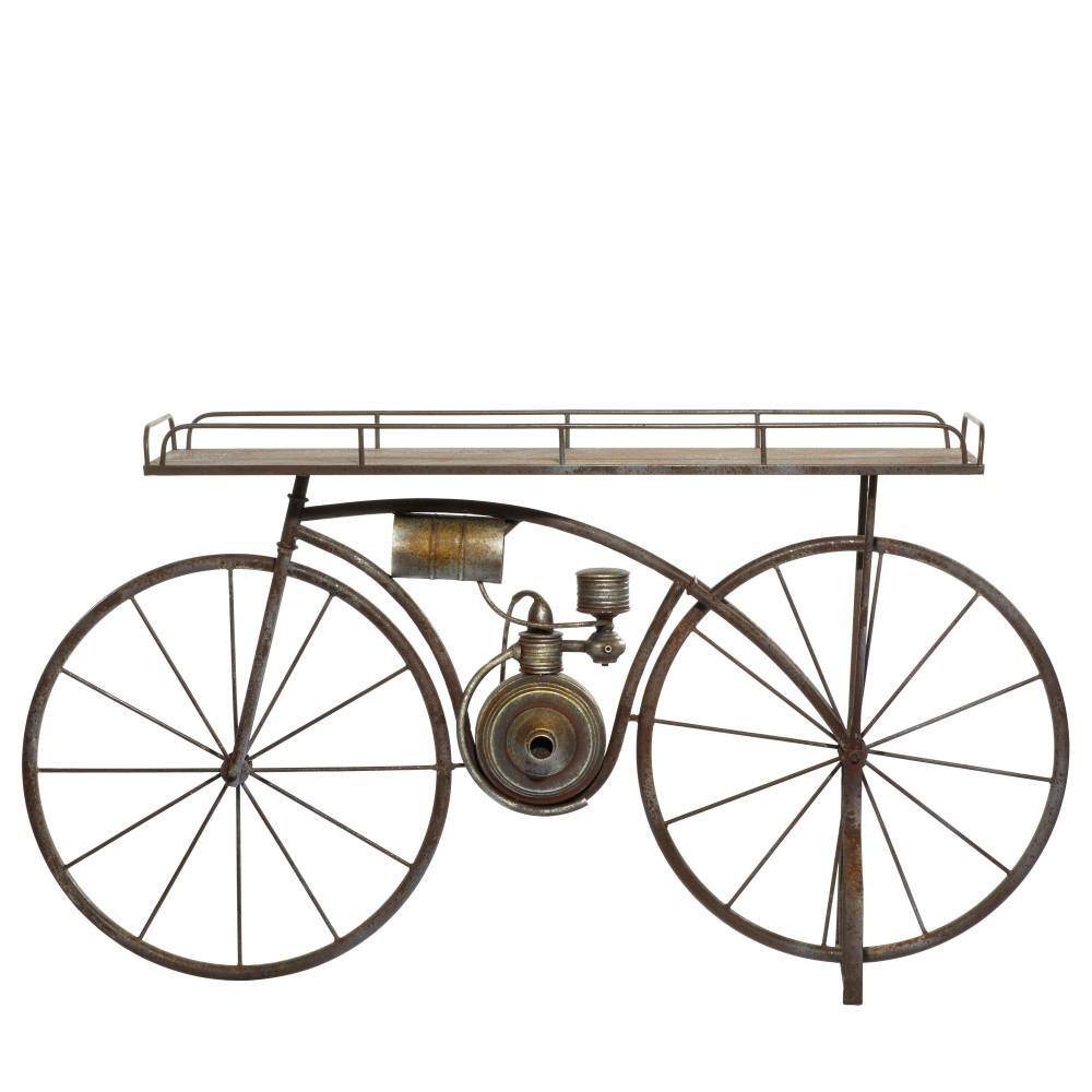 Bronze Metal Vintage Bike Indoor Outdoor Plant Stand