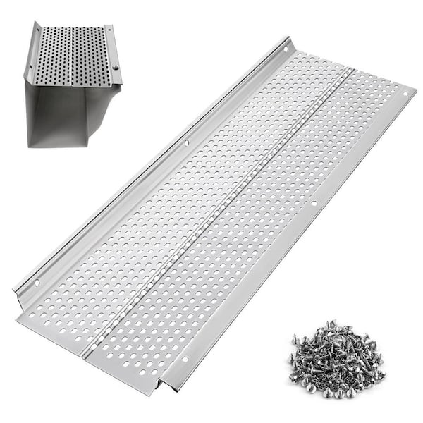13 Packs 5 in. 52 ft. Aluminum Gutter Guard DIY for Gutters, Rain Gutter Screen for Downspouts & Roof