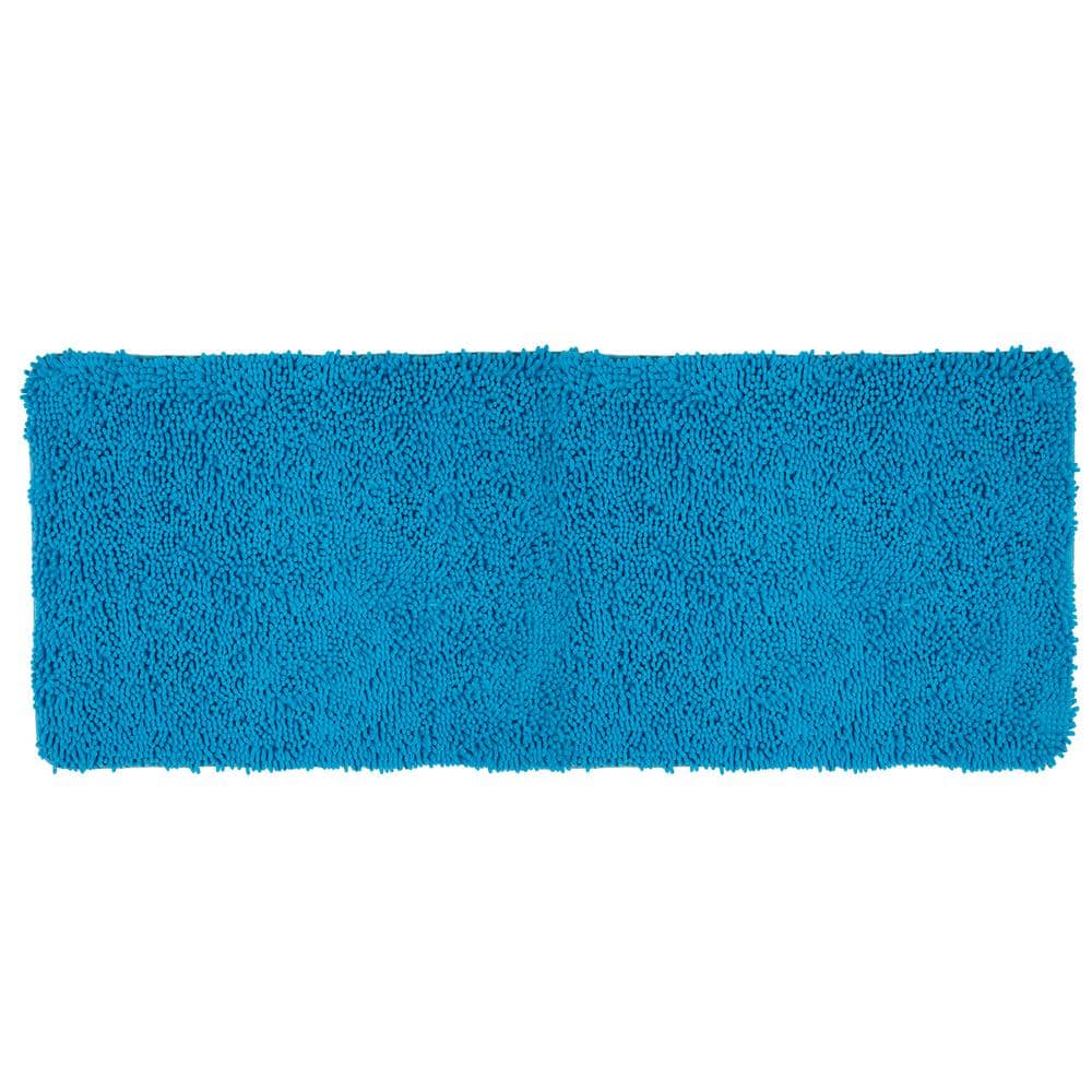 Lavish Home 2-Piece Blue Memory Foam Bath Mat Set 67-10-B - The