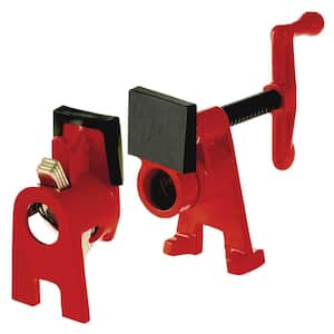 H-Style 1/2 in. Black Pipe Clamp Fixture Set 1 (-Piece)