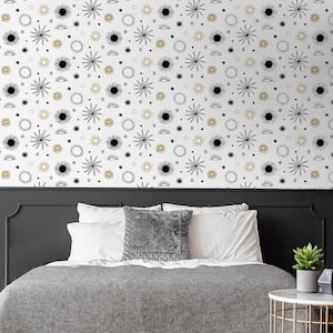 Sun Phases Tuxedo Vinyl Peel and Stick Wallpaper Roll (Covers 30.75 sq. ft.)