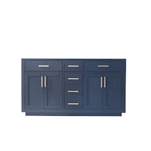 Ivy 59.2 in. W x 21.6 in. D x 33.1 in. H Bath Vanity Cabinet without Top in Royal Blue