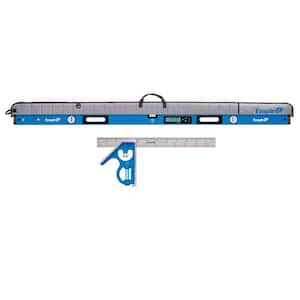 72 in. True Blue Digital Box Beam Level with Case with 12 in. Combination Square