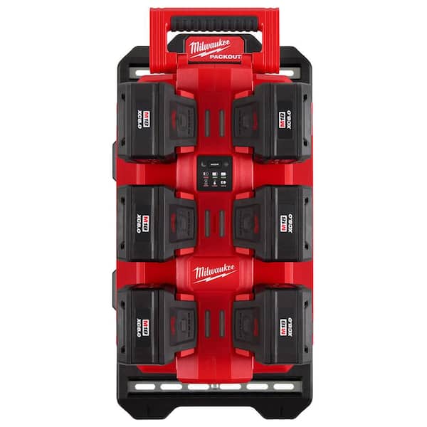 Milwaukee M18 PACKOUT 6-Port Daisy Chain Rapid Charger