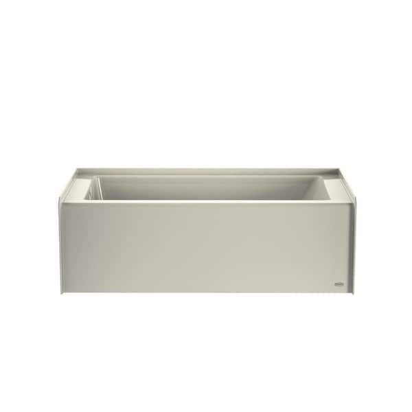 JACUZZI Projecta 60 in. x 32 in. Soaking Bathtub with Left Drain in Oyster
