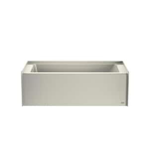 Projecta 60 in. x 32 in. Soaking Bathtub with Left Drain in Oyster