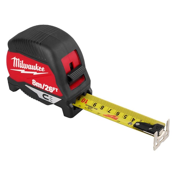 Milwaukee 8 m/26 ft. Compact Magnetic Tape Measure 48-22-1026M