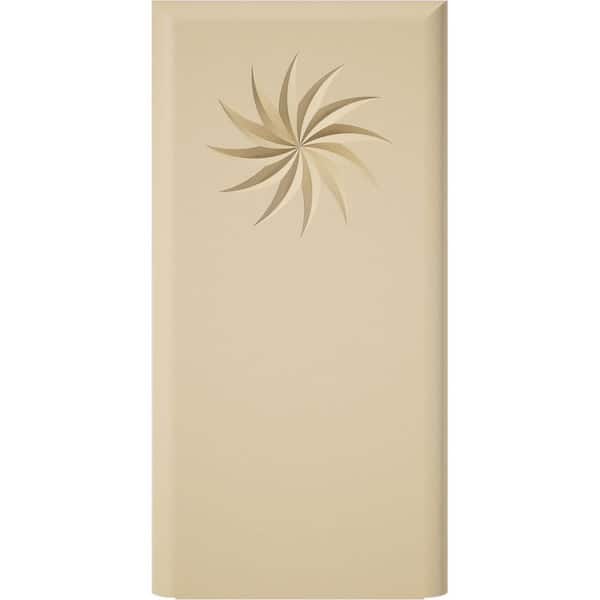 Ekena Millwork 2-1/2 in. W x 5 in. H x 1 in. P Standard Foster Spiral Plinth Block with Rounded Edge