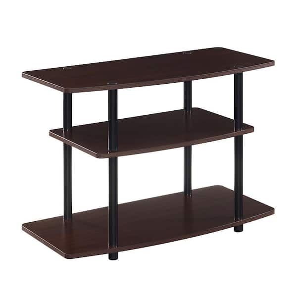 Convenience Concepts Designs2G0 31.5 in. Espresso / Black TV Stand Fits up to 32 in. TV with 3-Tiers