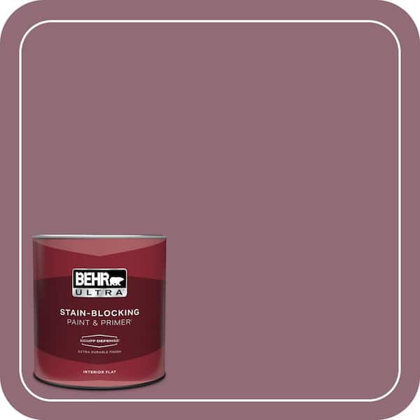 BEHR ULTRA 1 qt. #S120-6 Full Glass Extra Durable Flat Interior Paint & Primer