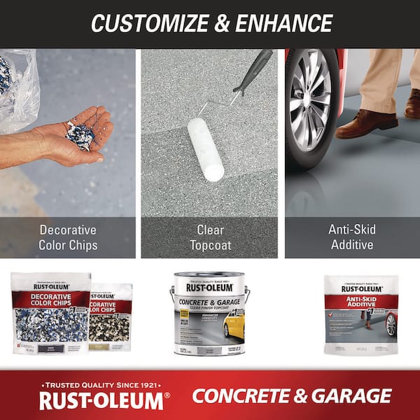 Rust-Oleum 1 Gal. Armor Gray Satin 1-Part Epoxy Concrete Floor