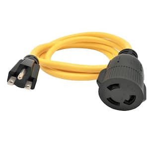 6 ft. 12/3 3-Wire 20 Amp 125-Volt NEMA 6-15P to L6-30R Power Adapter Cord