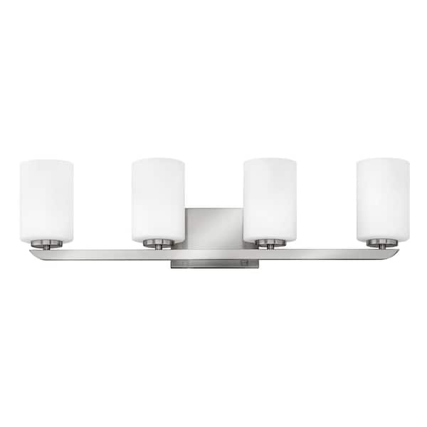 Kyra 30.0 in. 4-Light Brushed Nickel Vanity Light