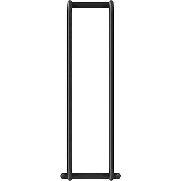 Aoibox Stainless Steel Bath Towel Racks Holder with 2 Hooks in Black