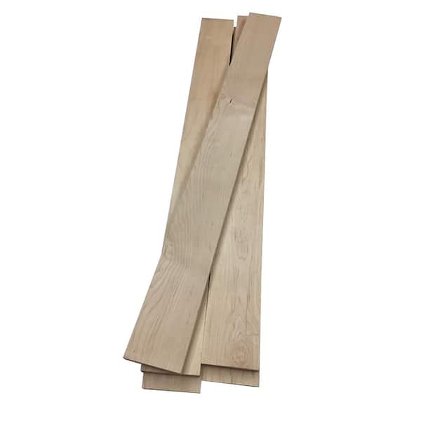 Swaner Hardwood 1 in. x 4 in. x 3 ft. Maple S4S Hardwood Board (5-Pack)