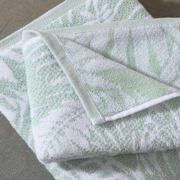 Tommy Bahama Lago Palm 6-Piece Green Floral Cotton Towel Set