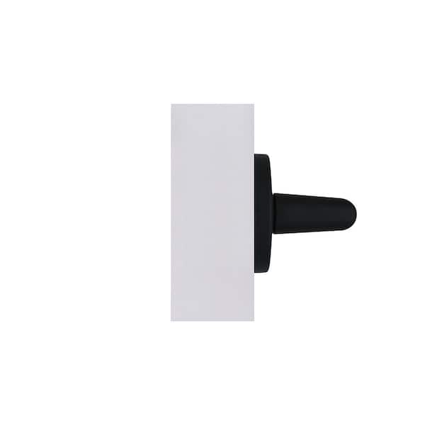 Downing Matte Black/Brushed Gold Dummy Ribbed Door Lever