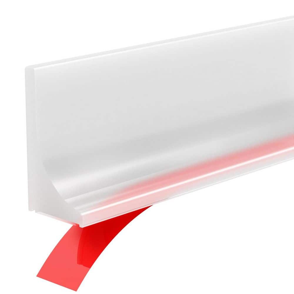 67 in. Silicone Shower Door Bottom Seal in Clear, Shower Water Guard, Shower Splash Guard, Shower Threshold Water Dam price history on PriceWatchPro