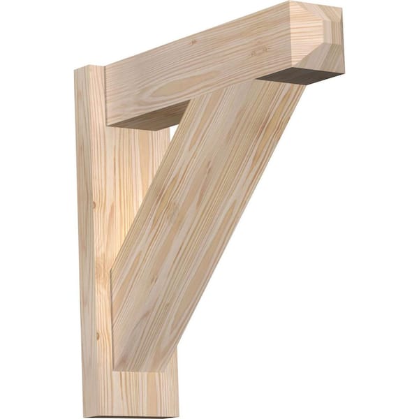 Ekena Millwork 6 in. x 20 in. x 20 in. Douglas Fir Traditional Craftsman Smooth Outlooker