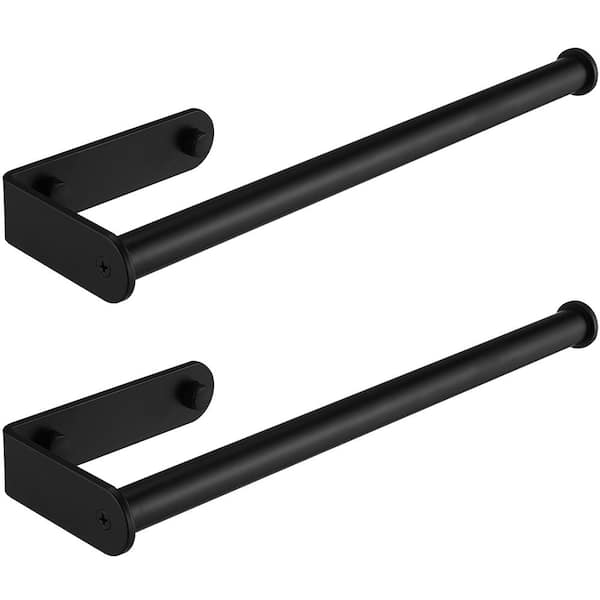 BWE Wall Mount Paper Towel Holder Bulk-Self-Adhesive Under Cabinet In Matte  Black(2 pcs) A-91028-2-B - The Home Depot