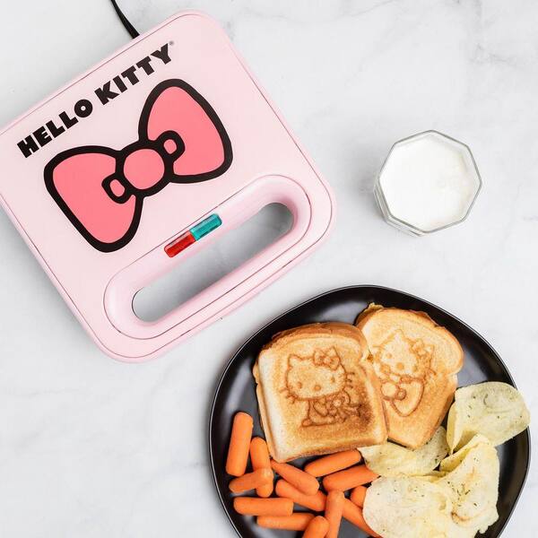 ハローキティ　サンドウィッチグリル Uncanny Brands Hello Kitty 900W Pink Sandwich Maker PP-KIT-HK2