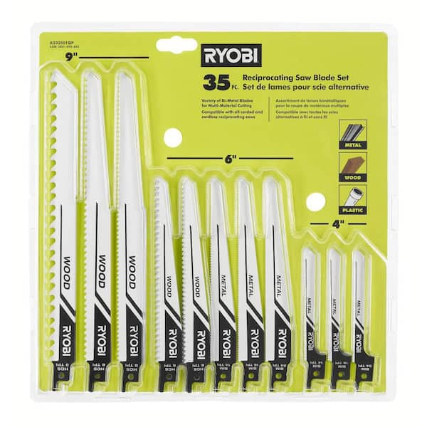 RYOBI Multi Purpose Reciprocating Saw Blade Set 35 Piece A233501