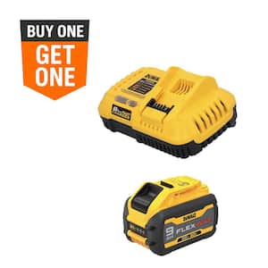 20V/60V MAX FLEXVOLT Lithium-Ion 9.0Ah Battery and Charger Starter Kit
