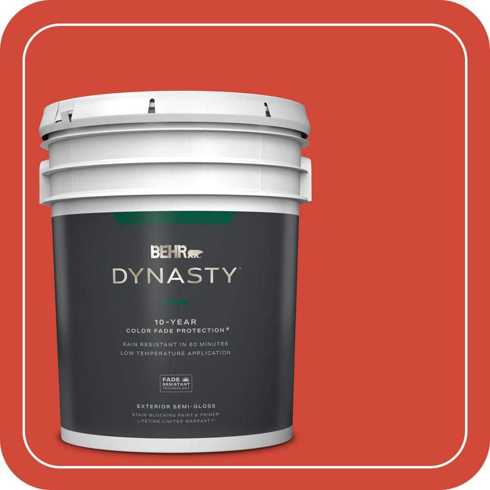 5 gal. #P180-7 Top Tomato Semi-Gloss Exterior Stain-Blocking Paint & Primer price history on PriceWatchPro