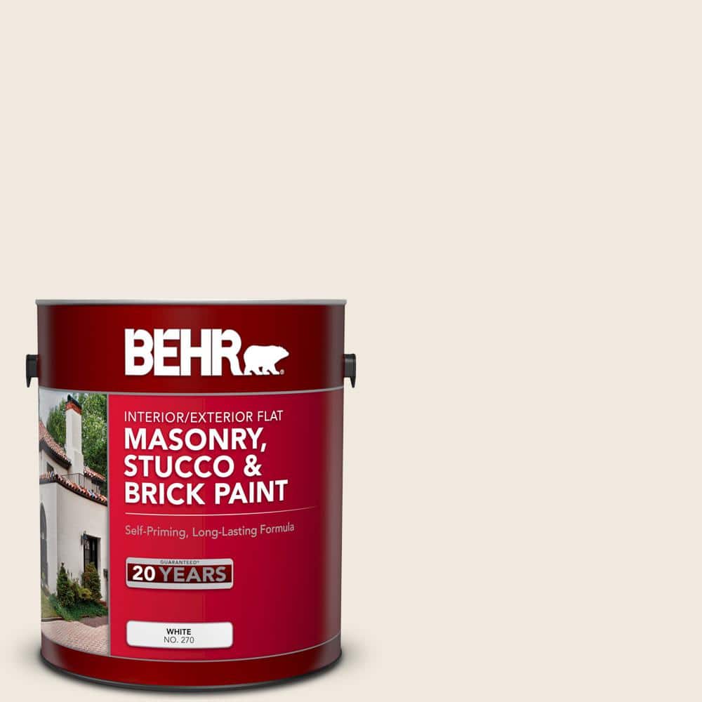 1 gal. #720C-1 White Truffle Flat Masonry, Stucco and Brick Interior/Exteri