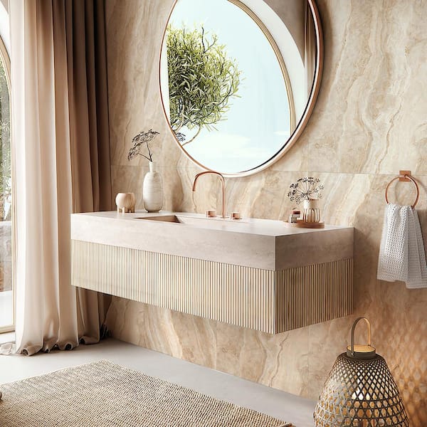 Apollo Tile Splendor Beige 23.62 in. x 47.25 in. Polished