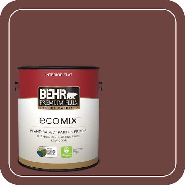 1 gal. #ECC-31-3 Autumn Leaves Flat EcoMix Plant-Based Interior Paint & Primer