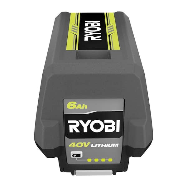 RYOBI 40V Lithium-Ion 6.0 Ah High Capacity Battery and Rapid Charger  Starter Kit (2-Batteries) OP40602B-06 - The Home Depot