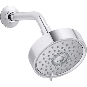Purist 3-Spray Patterns with 1.75 GPM 5.5 in. Single Wall Mount Fixed Shower Head in Polished Chrome