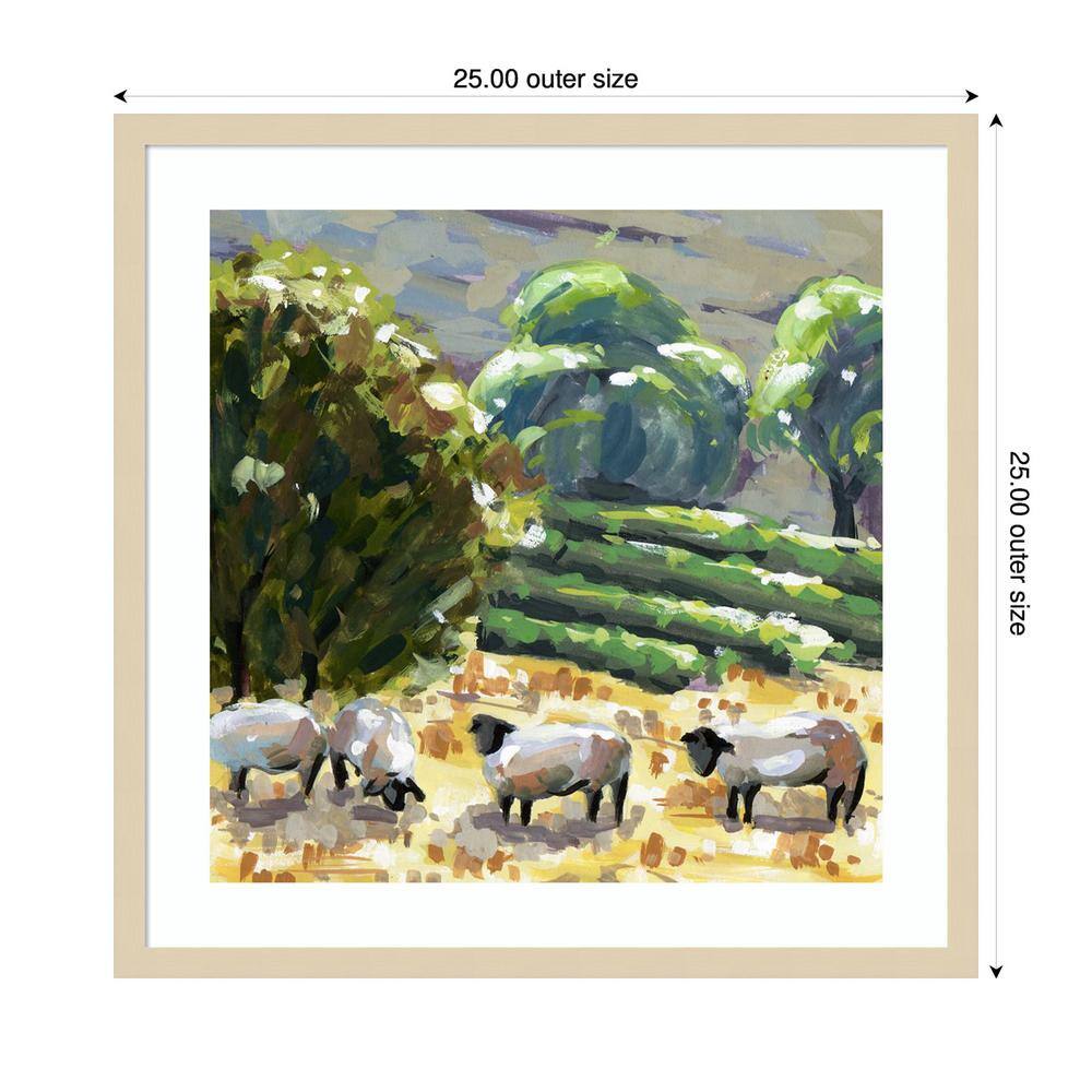 Indigo Reef III Svelte Natural Framed Wall Art Print